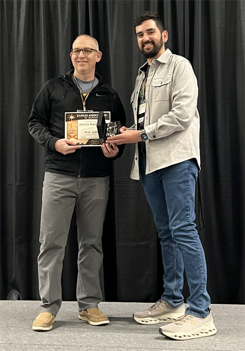 Micah Seybold, GIS Manager, and president of the Kansas Association of Mappers.
