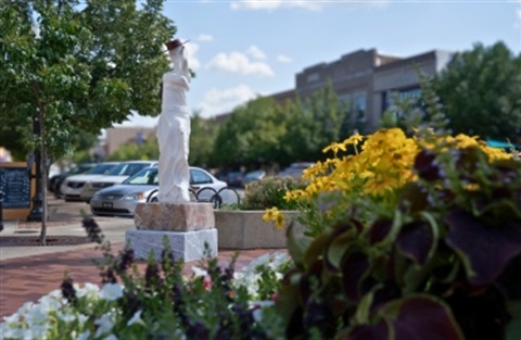 Public artwork in downtown Lawrence